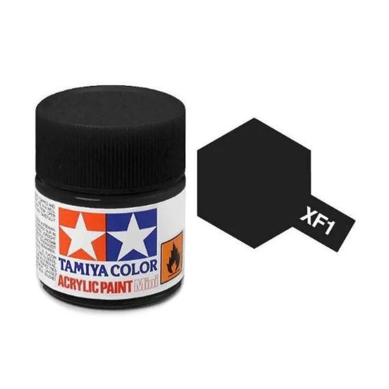 TAMIYA MINI ACRYLIC – ACRYLIC MINI XF-1 FLAT BLACK