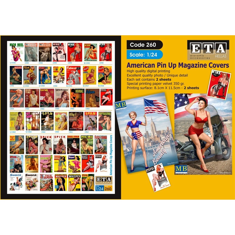 1/24 American Pin Up Magazine Covers