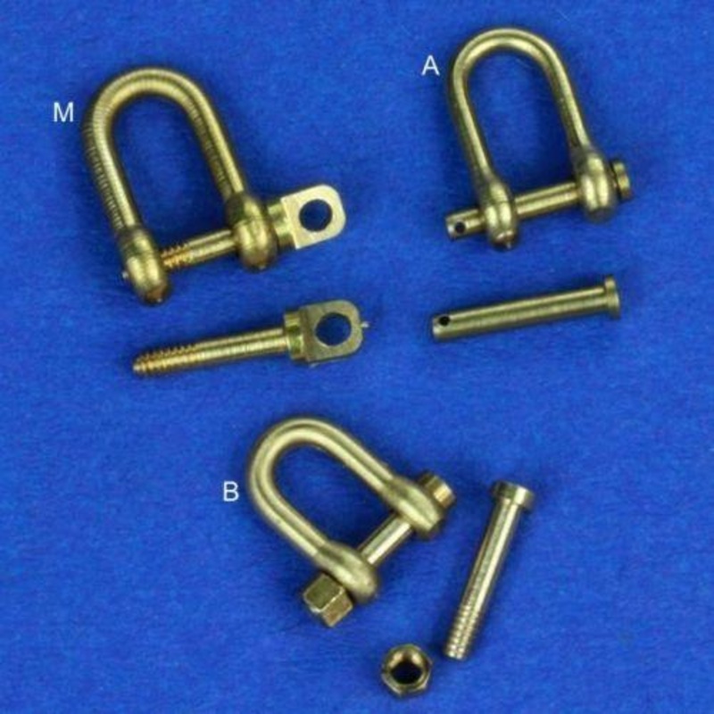 1/35 Brass Shackles (4pcs) for military Tanks etc