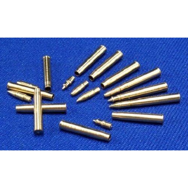 1/35 scale 57mm OQF pdr L/50 L/36.5 brass shells and ammo