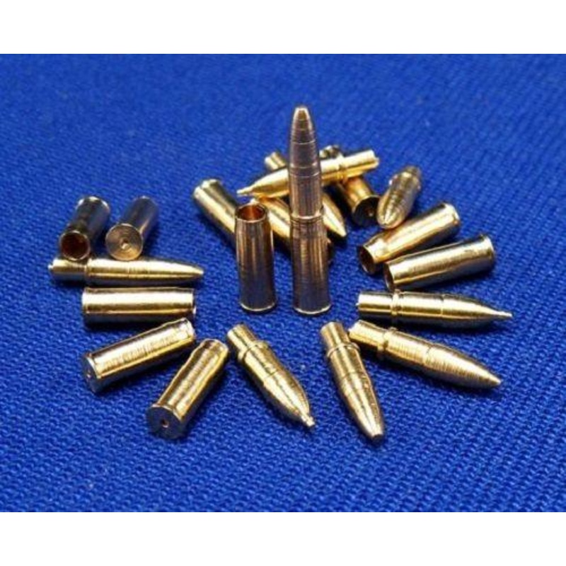 1/35 scale 7.5cm KwK 37 StuK 37 L/24 brass shells and ammo