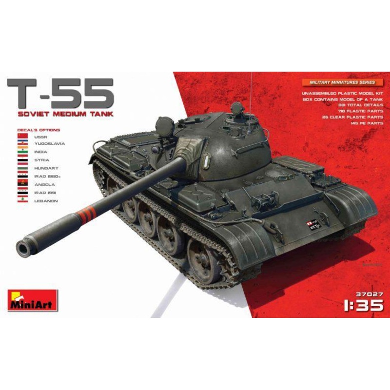 1/35 scale Miniart model kit Russian T-55 Soviet Medium Tank