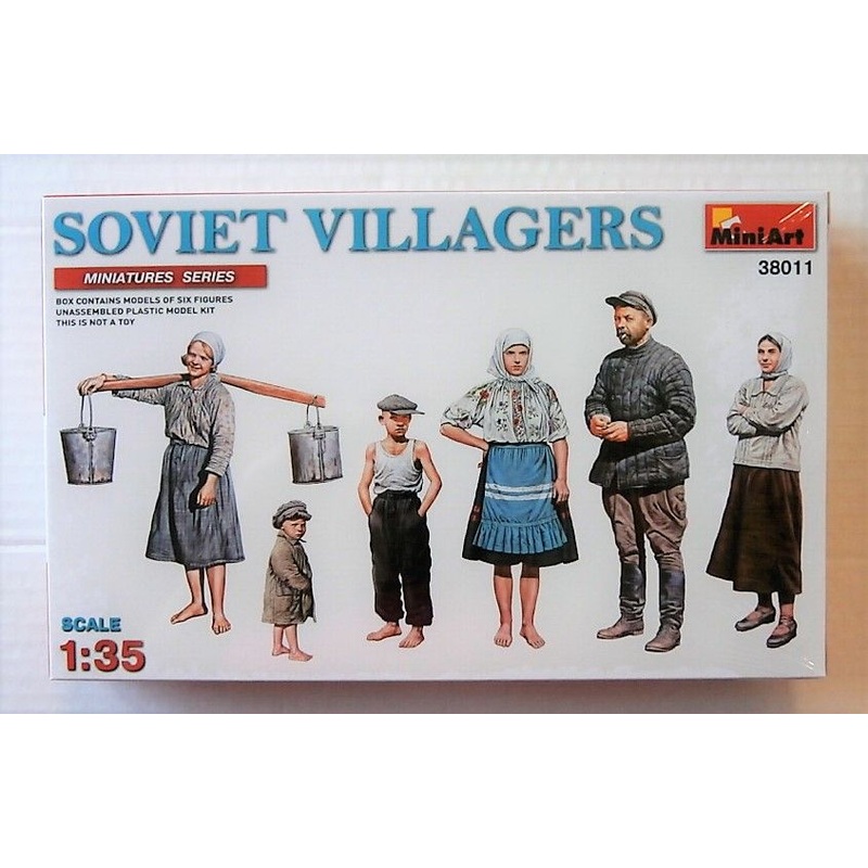 1/35 scale miniart Soviet Villagers