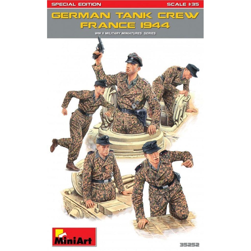 1/35 scale model kit German Tank Crew (France 1944), Special Edition