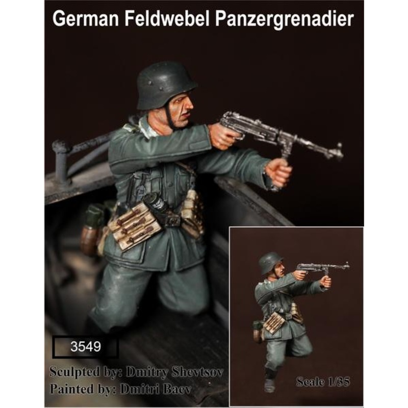 1/35 Scale Resin Figure kit WW2 German Feldwebel Panzergrenadier.