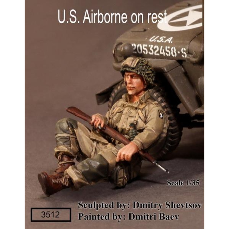1/35 Scale resin kit U.S. Army Airborne on rest #2