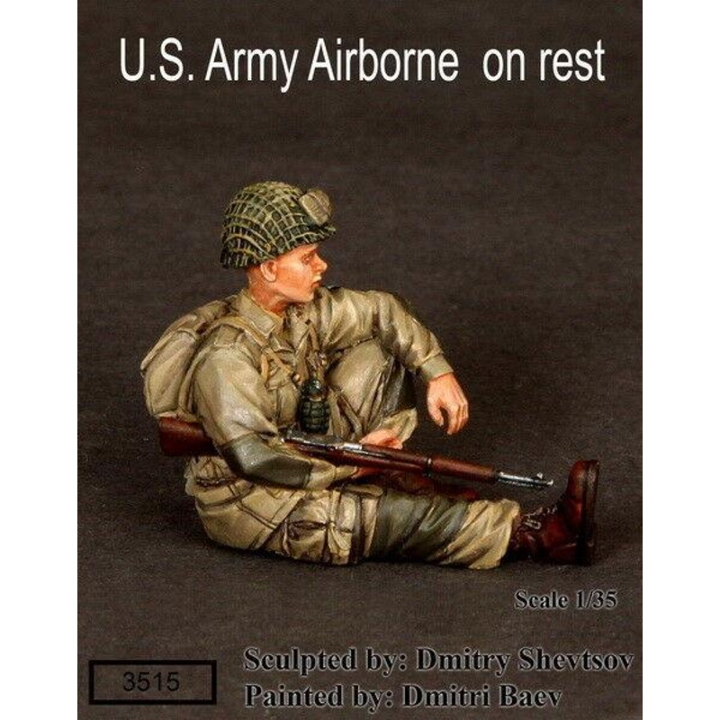1/35 Scale resin kit U.S. Army Airbornes on rest