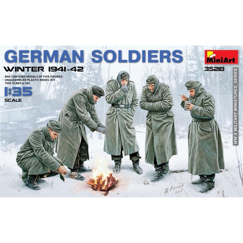 1/35 Scale resin model kit German soldiers, Winter 1941-42