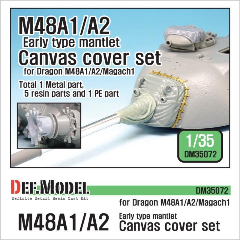 1/35 Scale resin model kit IDF Magach 1(M48A1) Canvas cover set (for Dragon 1/35)