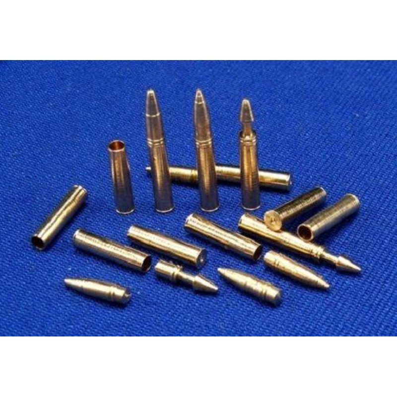 1/35 scale 76,2mm L/42,5 F-34 ZiS-5 brass shells and ammo