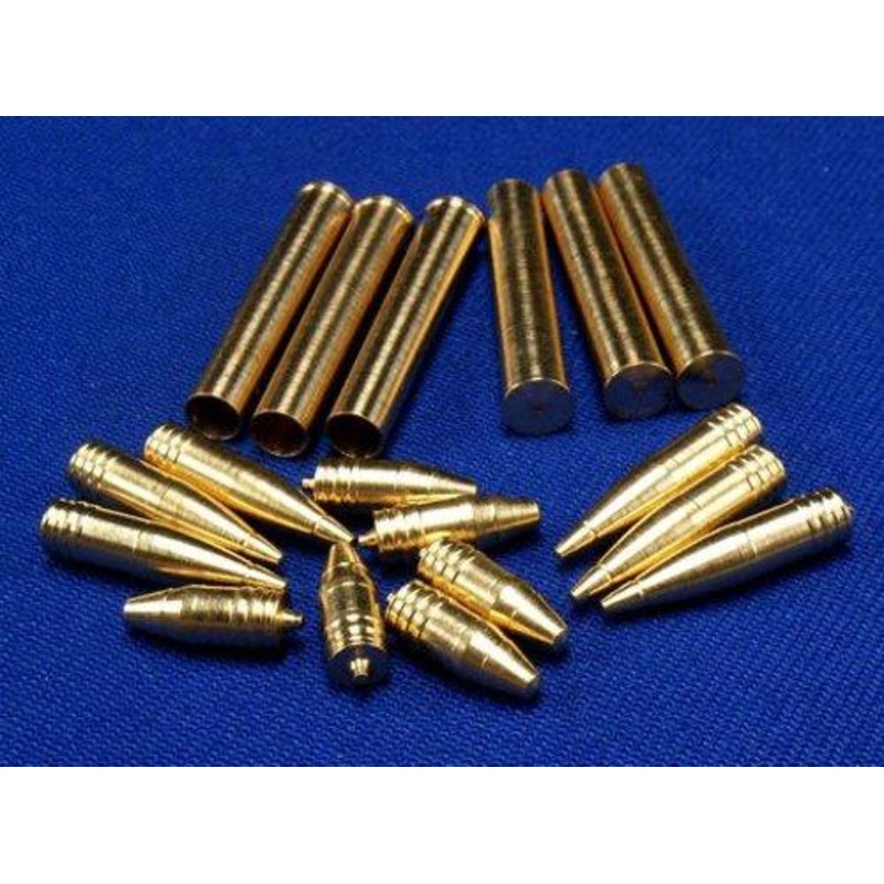 1/35 Scale Brass artillery shells 12.8cm PaK 40 L/61 brass shells and ammo