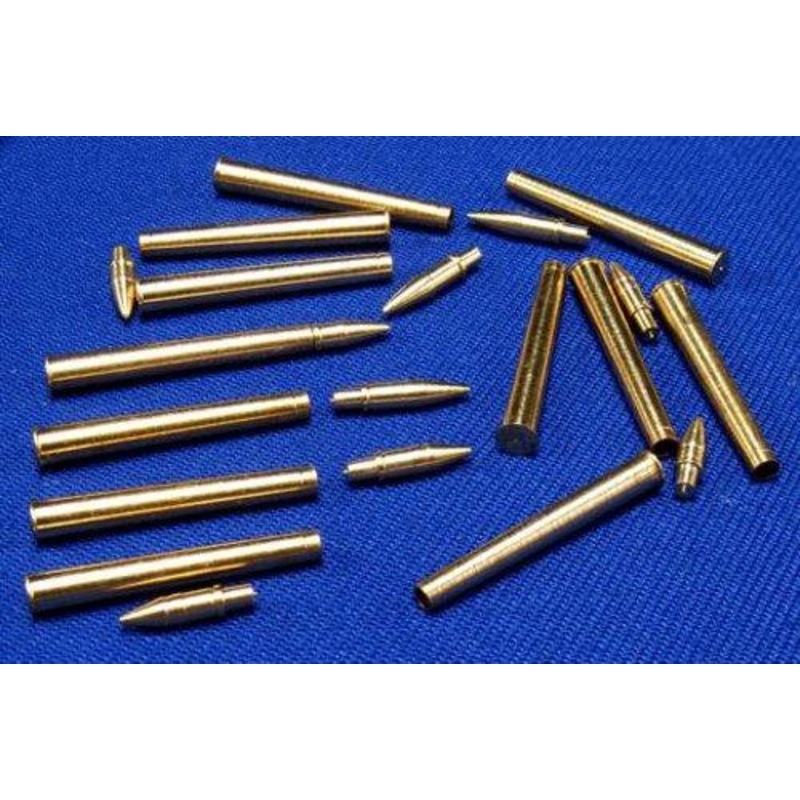 1/35 Scale Brass artillery shells 7.5cm Pak 40 brass shells and ammo