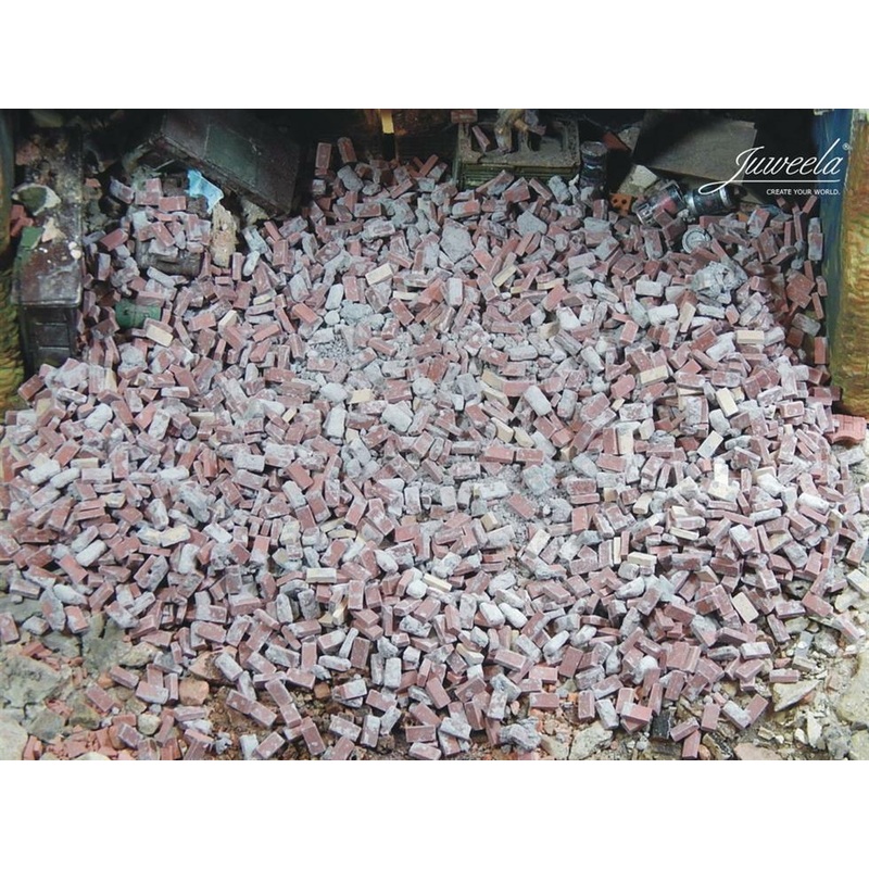 1/35 Scale Brick debris Red 150g ceramic brick and mortar rubble