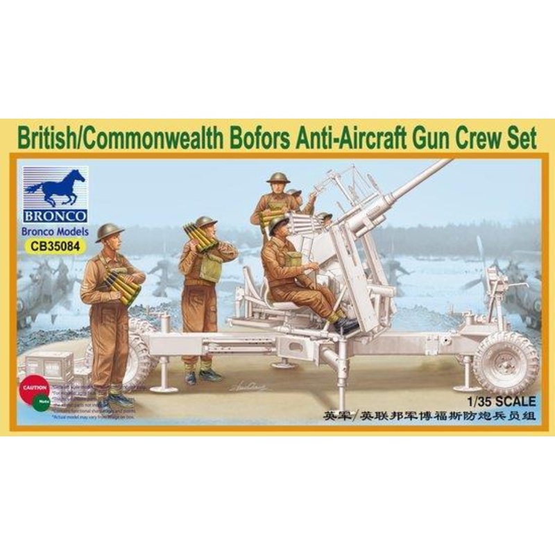 1/35 Scale British/Commonwealth Bofors Gun crew set