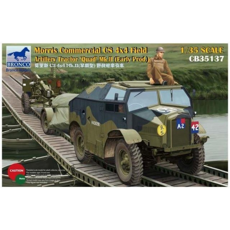 1/35 Scale Bronco kit Morris Commercial C8 4×4 Field Artillery Tractor ?Quad? Mk II Early