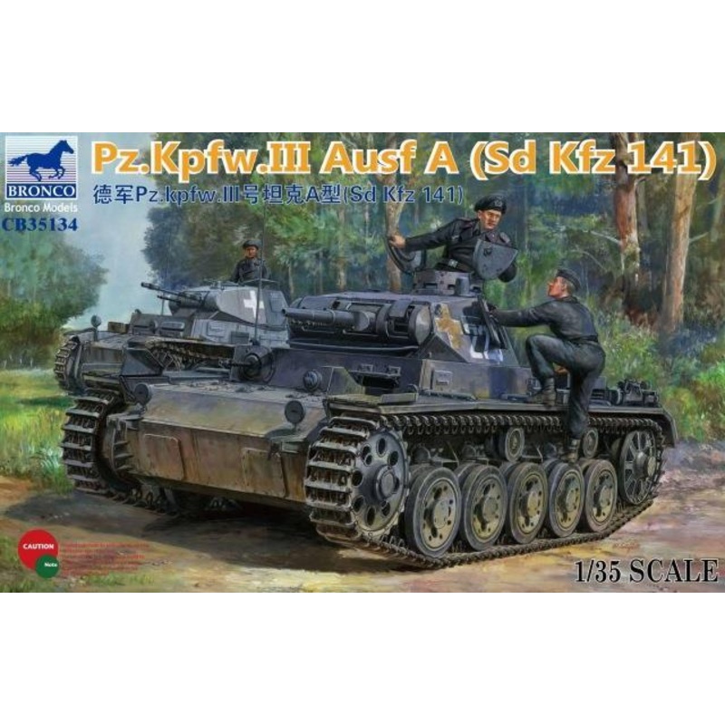 1/35 Scale Bronco kit Panzerkampwagen III Ausf A