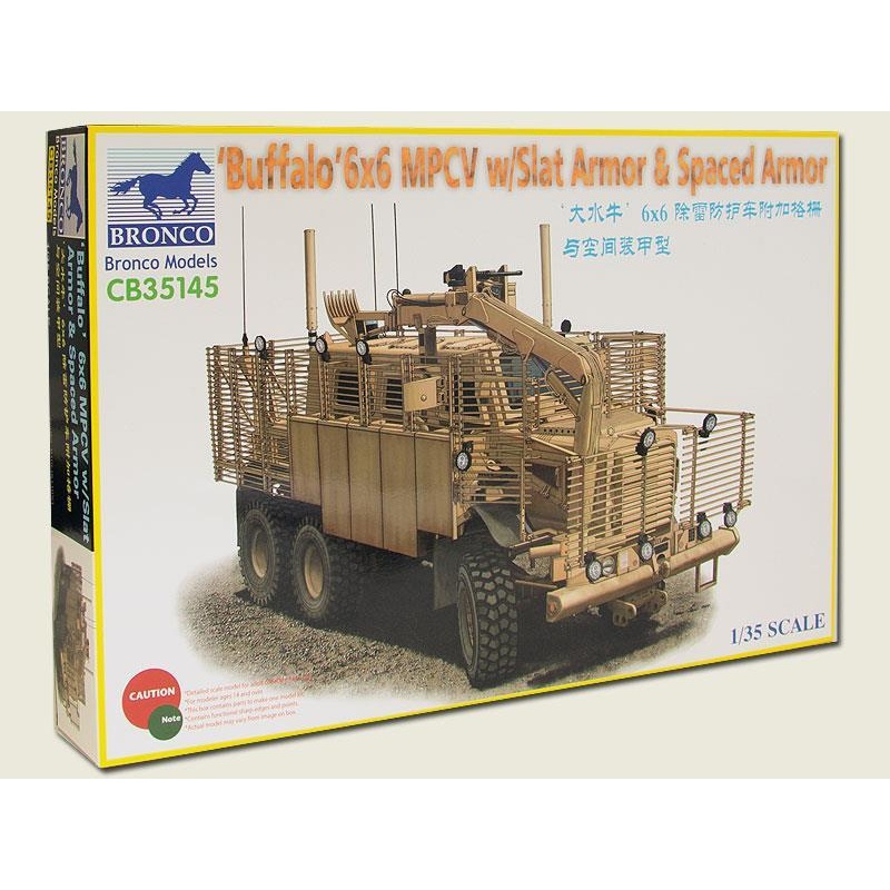 1/35 Scale Buffalo 6×6 MPCV with Slat Armour Spaced Armour