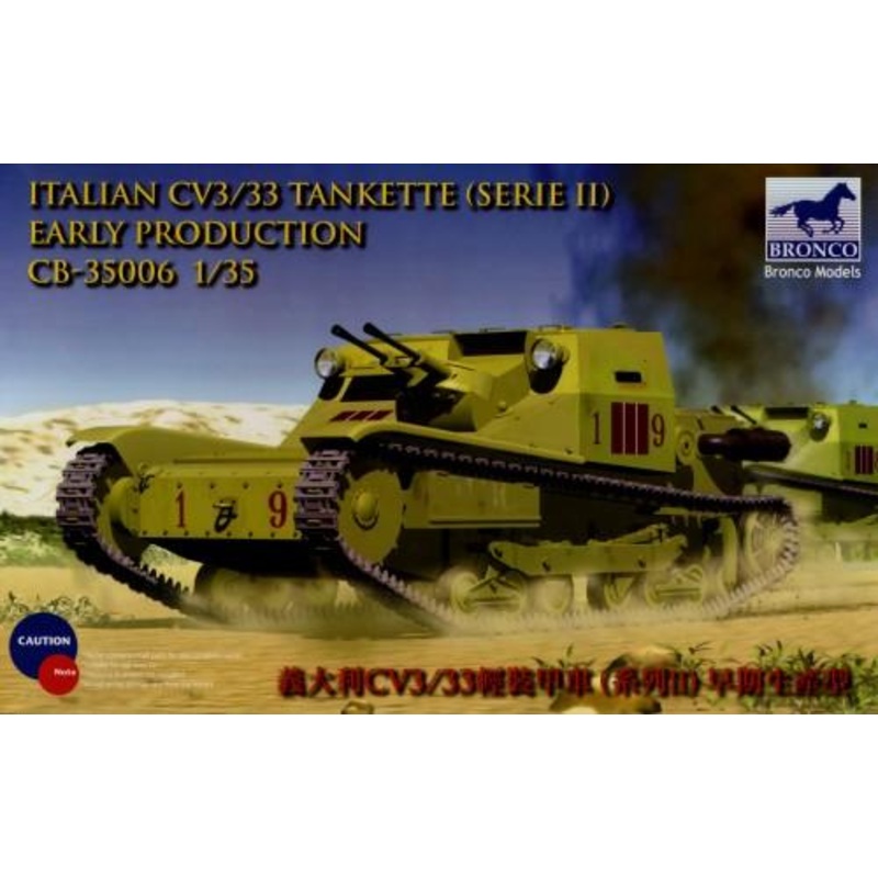 1/35 Scale CV L3/33 Tankette Italian Army