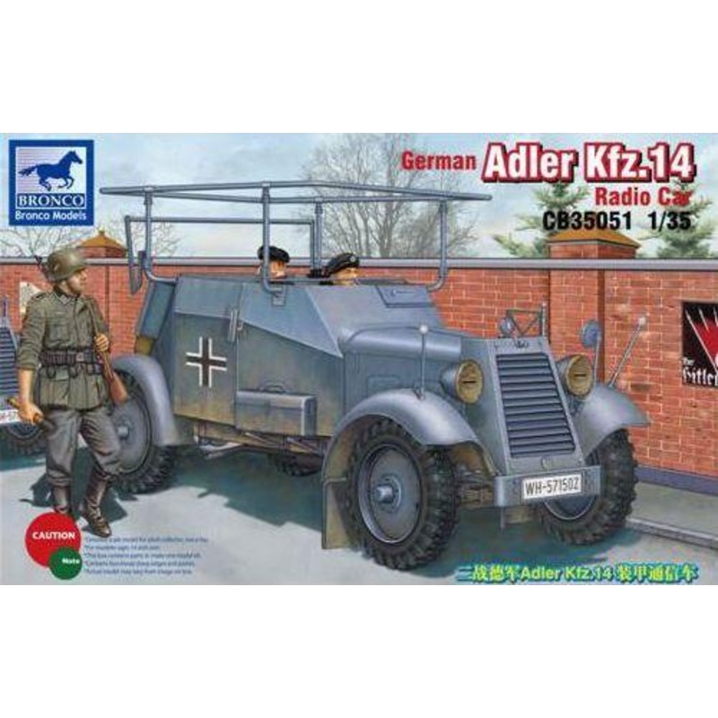 1/35 Scale German Adler Kfz.14 Radio Armoured Car