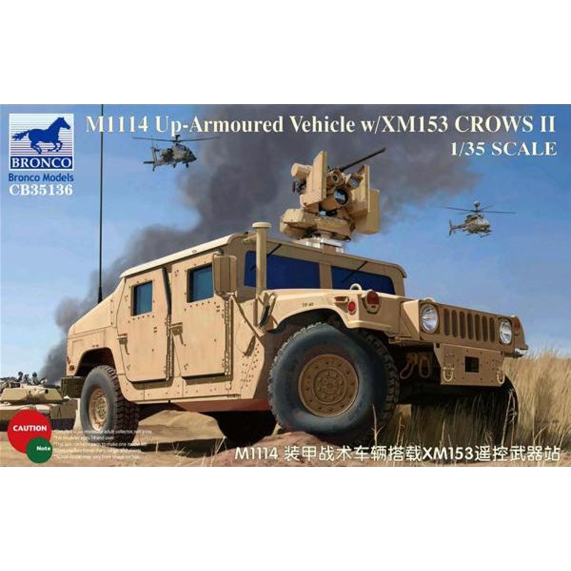 1/35 Scale M1114 Up-Armoured Vehicle w/XM153 CROWS II