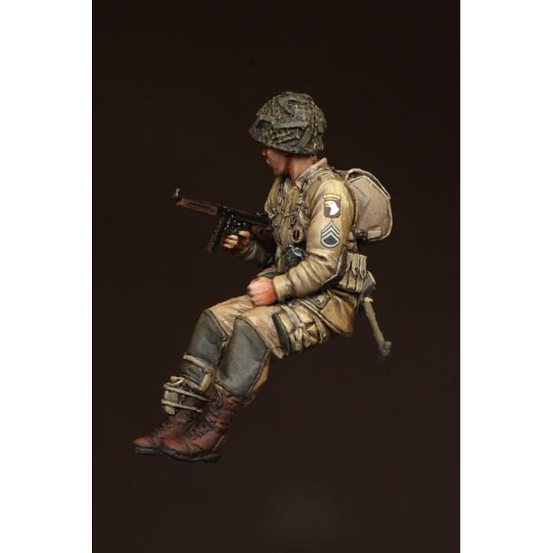 1/35 Scale Resin model kit WW2 Sergeant 101st Airborne Division on Sherman. #1