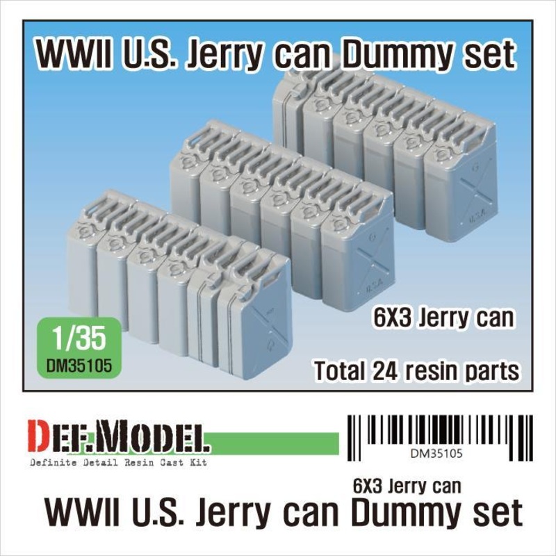 1/35 scale resin model kit WW2 US Jerry can Dummy set (for Jeep trailer kit 1/35)