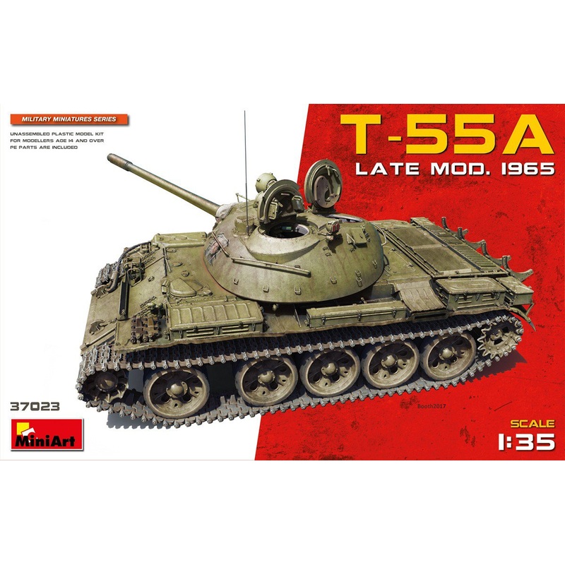 1/35 scale Miniart model kit Soviet tank T-55A Late Mod 1965
