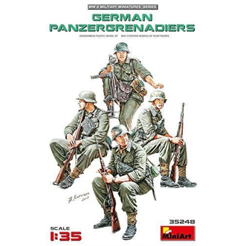 1/35 scale Miniart model kit WW2 German Panzergrenadiers
