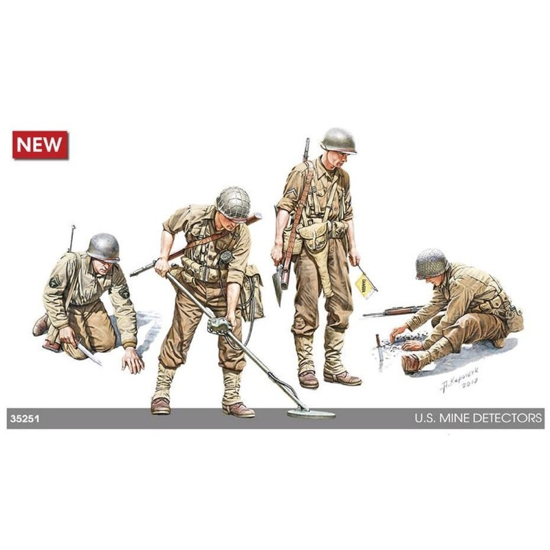 1/35 scale Miniart model kit WW2 U.S. Mine Detectors