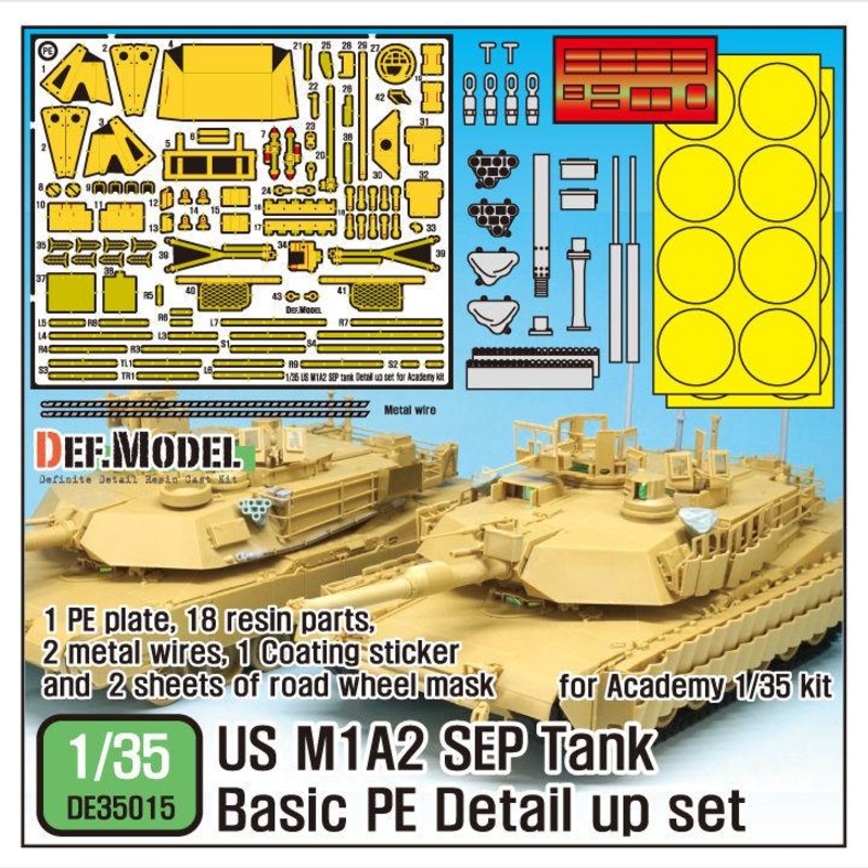1/35 Scale model kit US M1A2 SEP PE Basic Detail up set (for Academy 1/35)