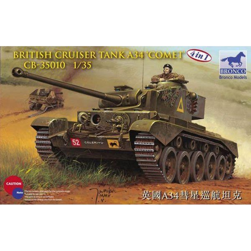 1/35 Scale model kit WW2 British Cruiser Tank A34 ?COMET?