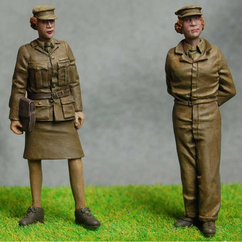 1/35 scale model kit WW2British ATS Girls