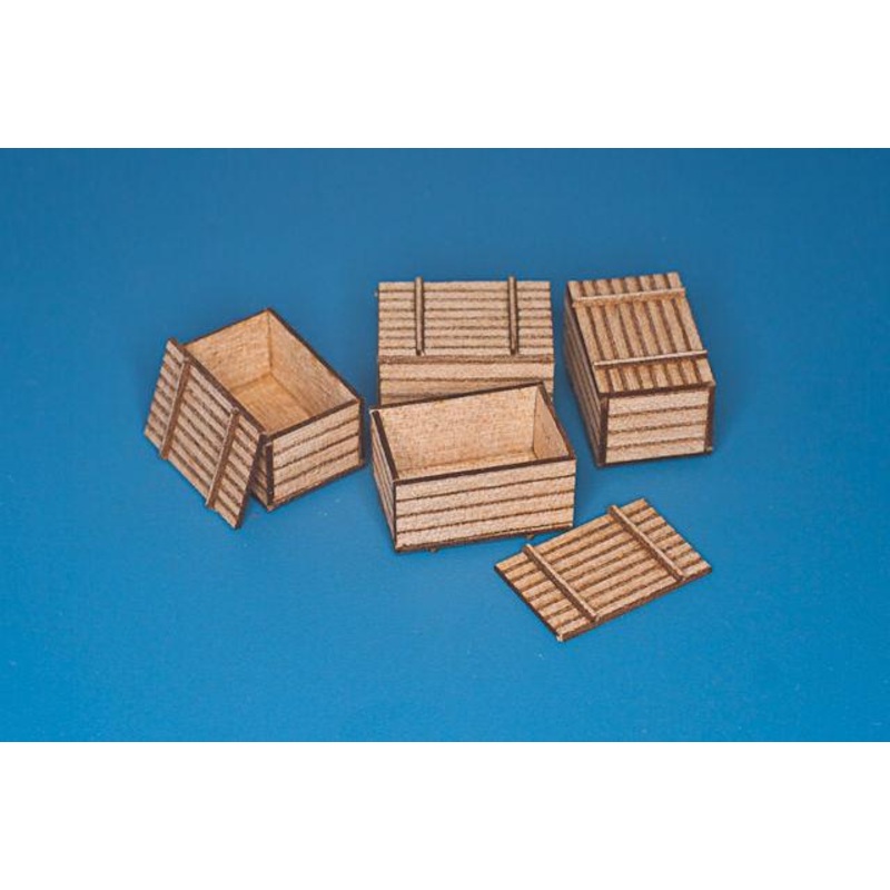 1/35 Scale Natural wood box (original dim.:50cm 33cm 28cm) 4pcs