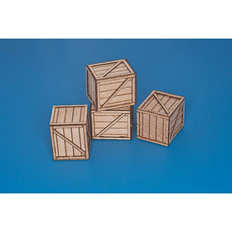 1/35 Scale Natural wood box (original dimensions: 50cm 50cm 60cm) pcs