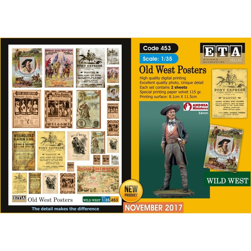 1/35 Scale Old West Posters