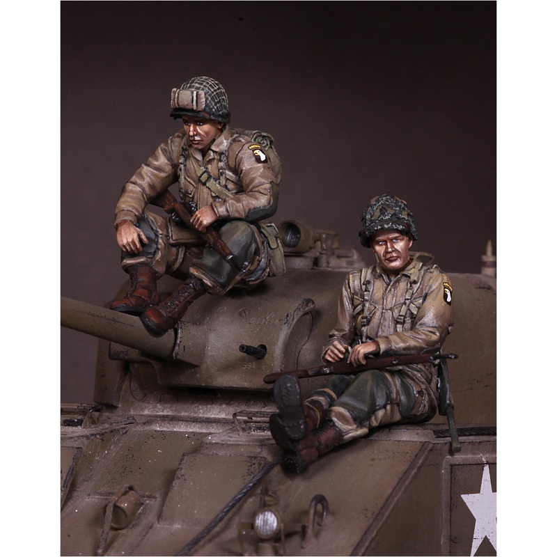 1/35 scale resin figure kit WW2 US Airbourne Tank riders #6