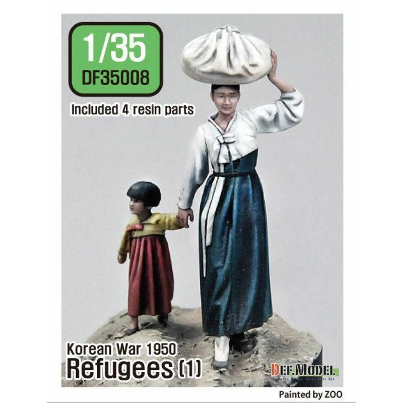 1/35 Scale resin model kit Korean war 1950 Refuses (1)