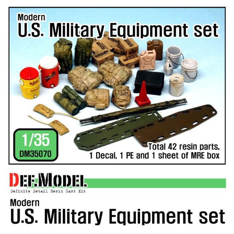 1/35 Scale resin model kit Modern US Army Stowage set