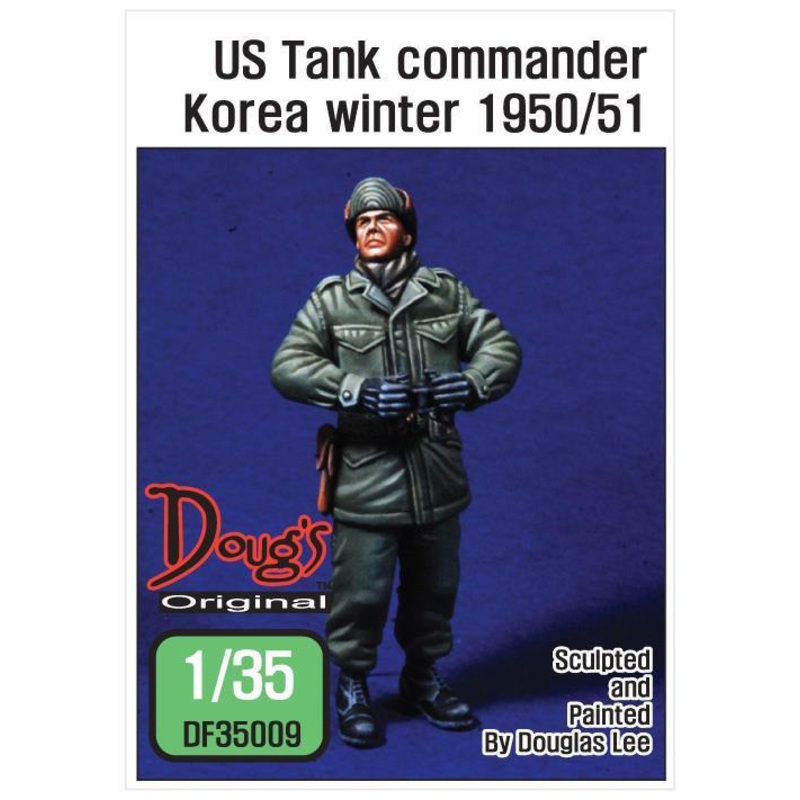 1/35 Scale resin model kit US Tank commander Korea Winter 1950/51