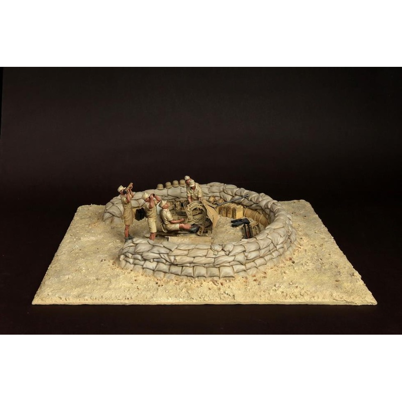 1/35 Scale resin model kit WW2 German DAK Crew for 2 cm Flak 38