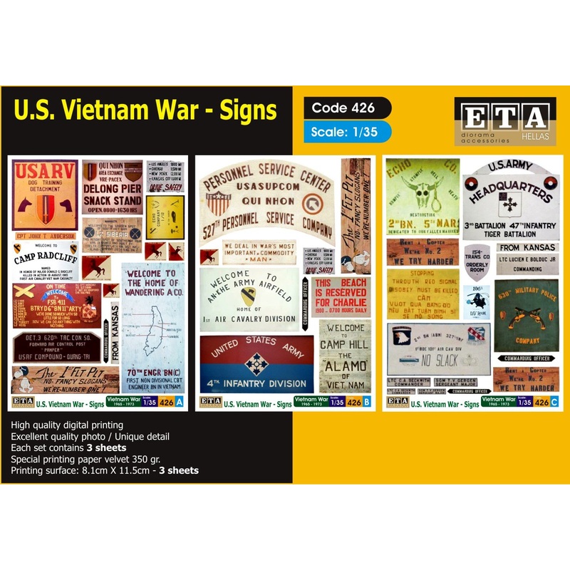 1/35 Scale U.S. Vietnam – Signs