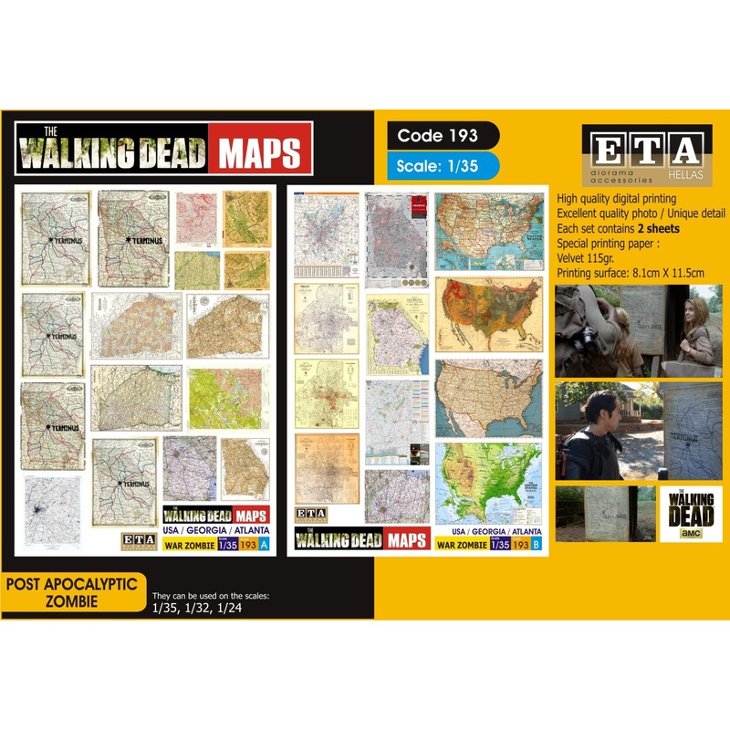 1/35, 1/32, 1/24 The walking dead – maps