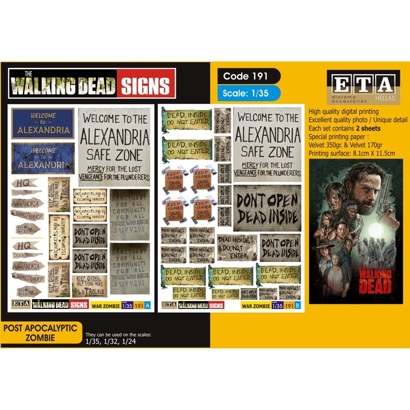 1/35, 1/32, 1/24 The walking dead – Signs