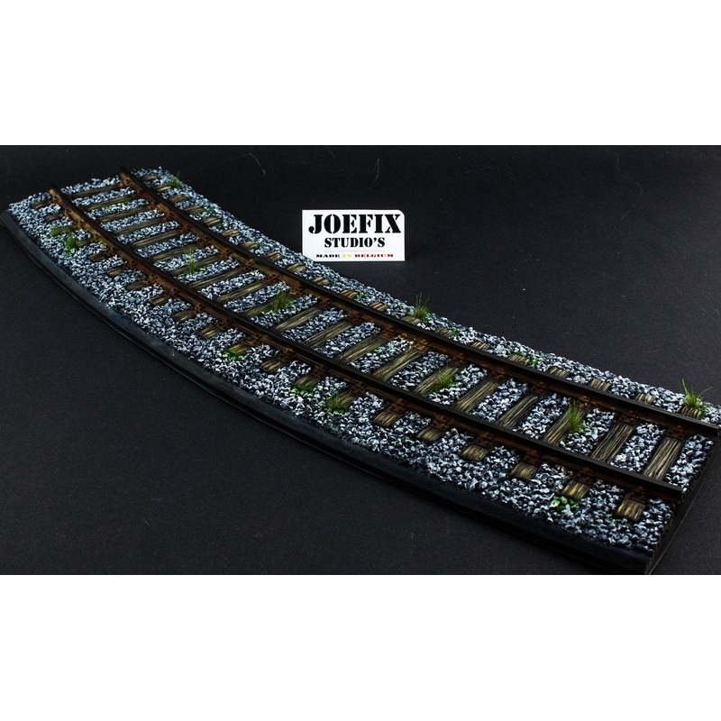 1/35 Scale resin model Railway track curved