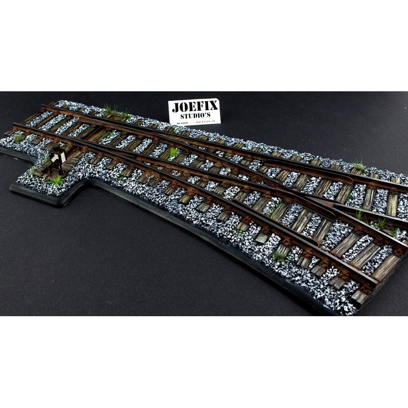 1/35 Scale resin model Railway track points right turnout