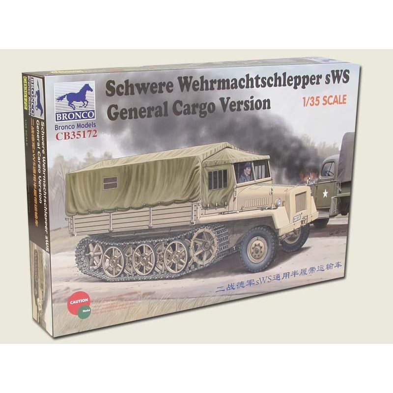 1/35 Scale Schwere Wehrmachtschlepper sWs General Cargo Version. (Great Wall sWs kit plus new tooling from Bronco) WAS 39.99. T