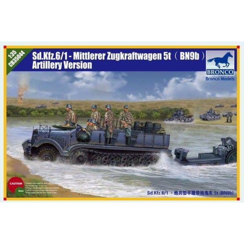 1/35 Scale Sd.Kfz.6 5(t) Type BN9 Artillery Version