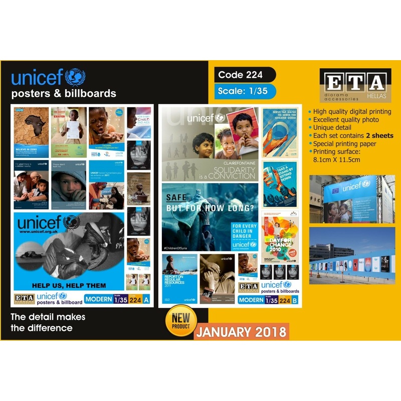 1/35 scale Unicef – posters & billboards