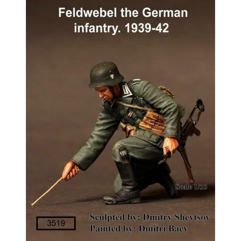 1/35 Scale WW2 Feldwebel the German infantry. 1939-42