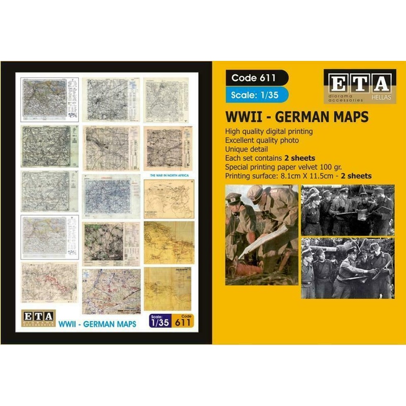 1/35 Scale WW2 German maps